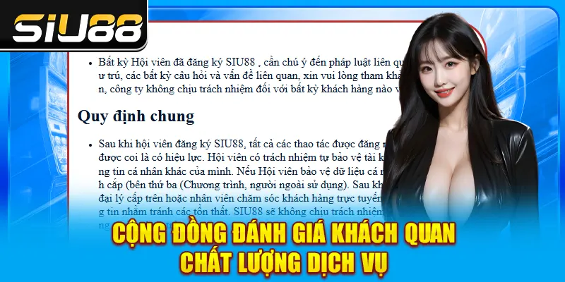Cộng đồng đánh giá khách quan chất lượng dịch vụ Cộng đồng đánh giá khách quan chất lượng dịch vụ
