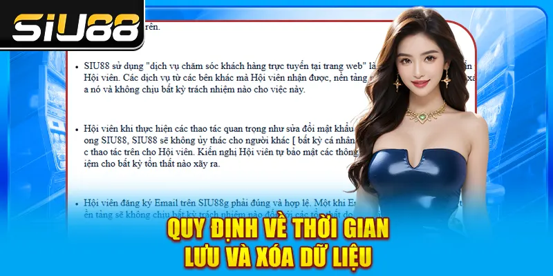 Quy định về thời gian lưu và xóa dữ liệu Quy định về thời gian lưu và xóa dữ liệu