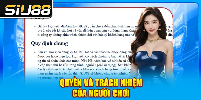 Quyền và trách nhiệm của người chơi Quyền và trách nhiệm của người chơi